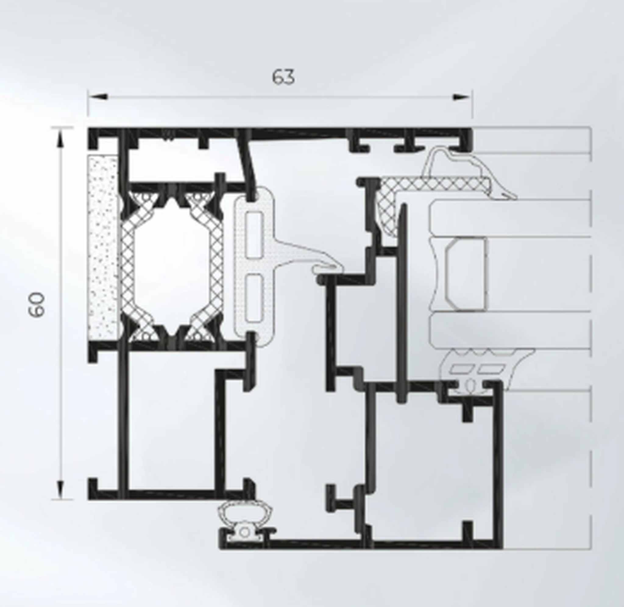 COR 60 Hidden Hinge — Technical data