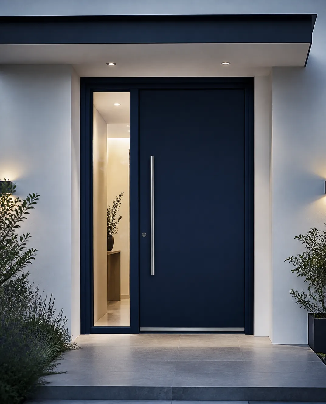 Premium MAR&PET entrance door in evening light